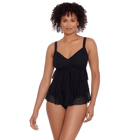 ☀️⛱️Bal Harbour Tiered Fauxkini One-Piece Swimsuit🐚🏖️ - Picture 2 of 11